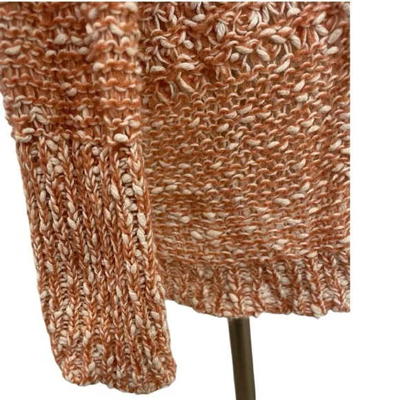 Scoop NYC Loose-Knit Cashmere/Silk Peach/Blush Sweater or Dress.Size Small. GUC. - Picture 6 of 14